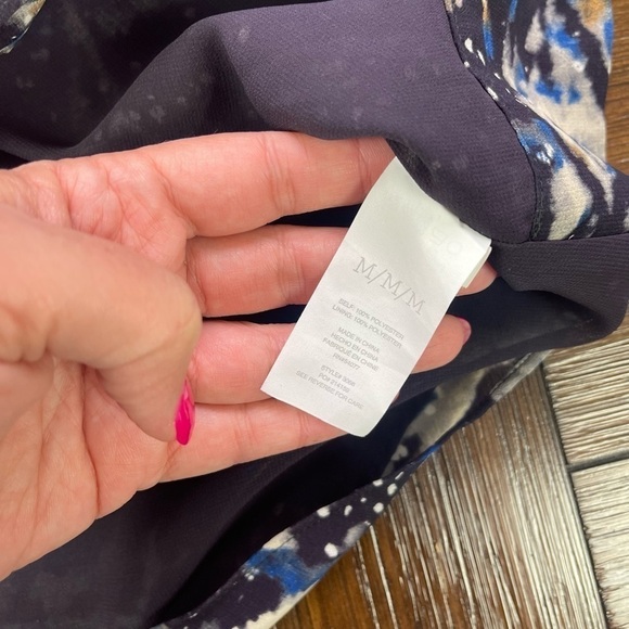 Cabi Style# 366 Starry Night Long Sleeve Blouse Size Medium - Picture 9 of 9